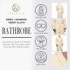Cotton Unisex Terry Robe, Soft And Absorbent Robes For Men And Women, Bathroom Accessories(Ivory)
