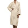 Cotton Unisex Terry Robe, Soft And Absorbent Robes For Men And Women, Bathroom Accessories(Ivory)