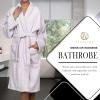 Cotton Unisex Terry Robe, Soft And Absorbent Robes For Men And Women, Bathroom Accessories(Lilac)