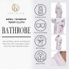 Cotton Unisex Terry Robe, Soft And Absorbent Robes For Men And Women, Bathroom Accessories(Lilac)