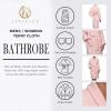 Cotton Unisex Terry Robe, Soft And Absorbent Robes For Men And Women, Bathroom Accessories(Pink)