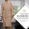 Cotton Unisex Terry Robe, Soft And Absorbent Robes For Men And Women, Bathroom Accessories(Taupe)