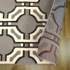 Modern Geometric Art-Deco Trellis Power-Loomed Indoor Area Rug, 8′ x 10′, Gray by Superior(8′ x 10′ (Rectangular))