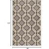 Modern Geometric Art-Deco Trellis Power-Loomed Indoor Area Rug, 8′ x 10′, Gray by Superior(8′ x 10′ (Rectangular))