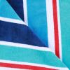 SUPERIOR 100% Cotton Luxury Beach Towels – Oversized Beach Towel, 450 GSM Swim Towel, Red, White, & Blue Ocean Stripes (34″ x 64″)(Blue Ocean)