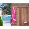 SUPERIOR 100% Cotton Luxury Beach Towels – Oversized Beach Towel, 450 GSM Swim Towel, Red, White, & Blue Ocean Stripes (34″ x 64″)(Pink)