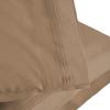 SUPERIOR 1000 Thread Count Egyptian Cotton Pillowcase Set, Pillow Covers for All Pillows and Sleepers, Soft Pillowcases for Bed Fashion, Basics, Large Cases, 2-Piece Set- Standard, Light Blue(Taupe)