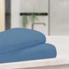 SUPERIOR 1000 Thread Count Egyptian Cotton Pillowcase Set, Pillow Covers for All Pillows and Sleepers, Soft Pillowcases for Bed Fashion, Basics, Large Cases, 2-Piece Set- Standard, Light Blue(Medium Blue)