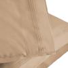 SUPERIOR 1000 Thread Count Egyptian Cotton Pillowcase Set, Pillow Covers for All Pillows and Sleepers, Soft Pillowcases for Bed Fashion, Basics, Large Cases, 2-Piece Set- Standard, Light Blue(Tan)