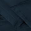 SUPERIOR 1000 Thread Count Egyptian Cotton Pillowcase Set, Pillow Covers for All Pillows and Sleepers, Soft Pillowcases for Bed Fashion, Basics, Large Cases, 2-Piece Set- Standard, Light Blue(Navy Blue)