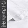 SUPERIOR 1000 Thread Count Egyptian Cotton Pillowcase Set, Pillow Covers for All Pillows and Sleepers, Soft Pillowcases for Bed Fashion, Basics, Large Cases, 2-Piece Set- Standard, Light Blue(Charcoal)