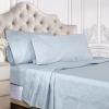 SUPERIOR 3 Piece Cotton Blend Paisley Duvet Cover Set, King/California King, Navy Blue(Blue)