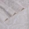 SUPERIOR 3 Piece Cotton Blend Paisley Duvet Cover Set, King/California King, Navy Blue(White)