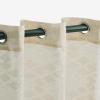 SUPERIOR Argyle Sheers Grommet Header Set of 2 Curtain Panels, Linen(Linen)