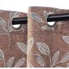 SUPERIOR Blackout Curtains, Room Darkening Window Accent for Bedroom, Sun Blocking, Thermal, Modern Bohemian Curtains, Leaves Collection, Set of 2 Panels, Rod Pocket – 52 in x 63 in, Copper