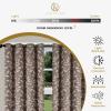 SUPERIOR Blackout Curtains, Room Darkening Window Accent for Bedroom, Sun Blocking, Thermal, Modern Bohemian Curtains, Leaves Collection, Set of 2 Panels, Rod Pocket – 52 in x 63 in, Copper