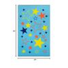 SUPERIOR City-Cruise-Nylon-Parent Area Rug, 2ft 7in x 8ft, Green Multicolor(Blue Multicolor)