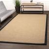 SUPERIOR Classic Collection Hand Woven Jute Rug (5’X8′) – Navy Blue(Black)