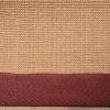 SUPERIOR Classic Collection Hand Woven Jute Rug (5’X8′) – Navy Blue(Burgundy)
