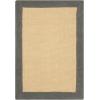SUPERIOR Classic Collection Hand Woven Jute Rug (5’X8′) – Navy Blue(Charcoal)
