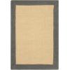 SUPERIOR Classic Collection Hand Woven Jute Rug (5’X8′) – Navy Blue(Charcoal)