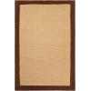 SUPERIOR Classic Collection Hand Woven Jute Rug (5’X8′) – Navy Blue(Chocolate)