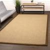SUPERIOR Classic Collection Hand Woven Jute Rug (5’X8′) – Navy Blue(Chocolate)