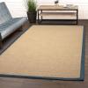 SUPERIOR Classic Collection Hand Woven Jute Rug (5’X8′) – Navy Blue(Navy Blue)