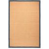 SUPERIOR Classic Collection Hand Woven Jute Rug (5’X8′) – Navy Blue(Navy Blue)