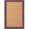 SUPERIOR Classic Collection Hand Woven Jute Rug (5’X8′) – Navy Blue(Purple)