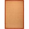 SUPERIOR Classic Collection Hand Woven Jute Rug (5’X8′) – Navy Blue(Rust)