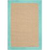 SUPERIOR Classic Collection Hand Woven Jute Rug (5’X8′) – Navy Blue(Turquoise)