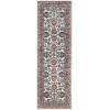 SUPERIOR Elegant Lille Collection Area Rug, 8mm Pile Height with Jute Backing, Beautiful Chic Bordered Rug Design, Anti-Static, Water-Repellent Rugs – 5ft x 8ft , Brown(Brown-salmon – Z)