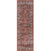SUPERIOR Elegant Lille Collection Area Rug, 8mm Pile Height with Jute Backing, Beautiful Chic Bordered Rug Design, Anti-Static, Water-Repellent Rugs – 5ft x 8ft , Brown(Salmon – Z)