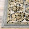 SUPERIOR Elegant Lille Collection Area Rug, 8mm Pile Height with Jute Backing, Beautiful Chic Bordered Rug Design, Anti-Static, Water-Repellent Rugs – 5ft x 8ft , Brown(Grey – Z)