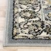 SUPERIOR Elegant Lille Collection Area Rug, 8mm Pile Height with Jute Backing, Beautiful Chic Bordered Rug Design, Anti-Static, Water-Repellent Rugs – 5ft x 8ft , Brown(Cream)