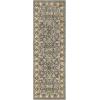 SUPERIOR Elegant Lille Collection Area Rug, 8mm Pile Height with Jute Backing, Beautiful Chic Bordered Rug Design, Anti-Static, Water-Repellent Rugs – 5ft x 8ft , Brown(Grey)