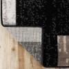 SUPERIOR Indoor Area Rug, Foam Backed, Modern Geometric Patchwork Floor Decor for Bedroom, Office, Living Room, Entryway, Hardwood Floors, Rockwood Collection, 10′ x 14′, Chocolate(Ivory Beige)