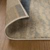 SUPERIOR Indoor Area Rug, Foam Backed, Modern Geometric Patchwork Floor Decor for Bedroom, Office, Living Room, Entryway, Hardwood Floors, Rockwood Collection, 10′ x 14′, Chocolate(Midnight Navy)