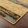 SUPERIOR Indoor Area Rug, Foam Backed, Modern Geometric Patchwork Floor Decor for Bedroom, Office, Living Room, Entryway, Hardwood Floors, Rockwood Collection, 10′ x 14′, Chocolate(Light Blue-beige)