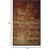 SUPERIOR Indoor Area Rug, Jute Backed Modern Abstract Rugs for Living Room, Dining, Kitchen, Office, Bedroom, Hardwood Floor Decor, Afton Collection Auburn – 2’7″x8′(Auburn)
