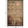 SUPERIOR Indoor Area Rug, Jute Backed Modern Abstract Rugs for Living Room, Dining, Kitchen, Office, Bedroom, Hardwood Floor Decor, Afton Collection Auburn – 2’7″x8′(Slate)