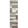 SUPERIOR Indoor Area Rug, Jute Backed, Modern Geometric Patchwork Floor Decor for Bedroom, Office, Living Room, Entryway, Hardwood Floors, Rockwood Collection, 6′ x 9′, Slate(Light Blue-ivory – Z)