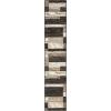 SUPERIOR Indoor Area Rug, Jute Backed, Modern Geometric Patchwork Floor Decor for Bedroom, Office, Living Room, Entryway, Hardwood Floors, Rockwood Collection, 6′ x 9′, Slate(A Chocolate)