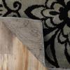 SUPERIOR Indoor Small Area Rug for Bedroom, Living/Dining Room, Entryway, Office, Farmhouse Aesthetic Floor Throw, Modern Floral Geometric Decor, Jute Backing, Leigh Collection, 3′ x 5′, Multi-colored(Blue)