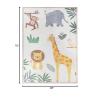 SUPERIOR Kids Indoor Area Rug, Elephant Design, Cute Rugs for Bedroom, Nursery, Playroom, Living Room, Entryway, Unique Accent, Soft Cotton Backed Rugs, Nursery Collection, 4′ x 6′, Baby Blue(Ivory)