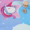 SUPERIOR Kids Indoor Area Rug, Elephant Design, Cute Rugs for Bedroom, Nursery, Playroom, Living Room, Entryway, Unique Accent, Soft Cotton Backed Rugs, Nursery Collection, 4′ x 6′, Baby Blue(Unicorn – Turquoise)
