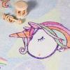 SUPERIOR Kids Indoor Area Rug, Elephant Design, Cute Rugs for Bedroom, Nursery, Playroom, Living Room, Entryway, Unique Accent, Soft Cotton Backed Rugs, Nursery Collection, 4′ x 6′, Baby Blue(Unicorn – Sapphire Blue)