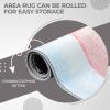 SUPERIOR Kids Indoor Area Rug, Elephant Design, Cute Rugs for Bedroom, Nursery, Playroom, Living Room, Entryway, Unique Accent, Soft Cotton Backed Rugs, Nursery Collection, 4′ x 6′, Baby Blue(Nursery – Baby Blue)