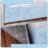 SUPERIOR Kids Indoor Area Rug, Elephant Design, Cute Rugs for Bedroom, Nursery, Playroom, Living Room, Entryway, Unique Accent, Soft Cotton Backed Rugs, Nursery Collection, 4′ x 6′, Baby Blue(Traveler – Cerulean Blue)